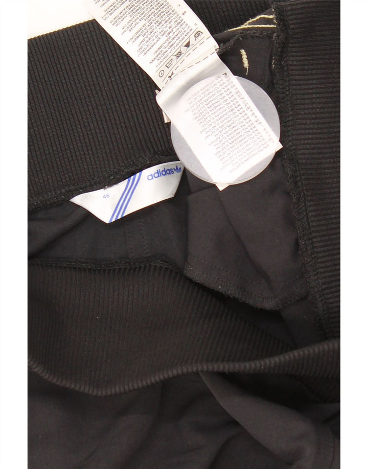 Adidas Womens Tracksuit Trousers Joggers UK 14 Medium Black Polyamide