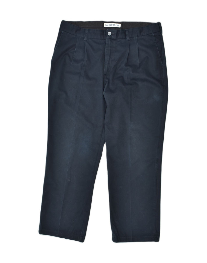 LEE Mens Pegged Casual Trousers W40 L30 Blue Cotton | Vintage | Thrift | Second-Hand | Used Clothing | Messina Hembry 