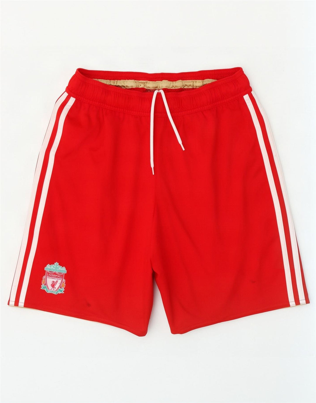Adidas Mens Liverpool Sport Shorts Small Red Polyester