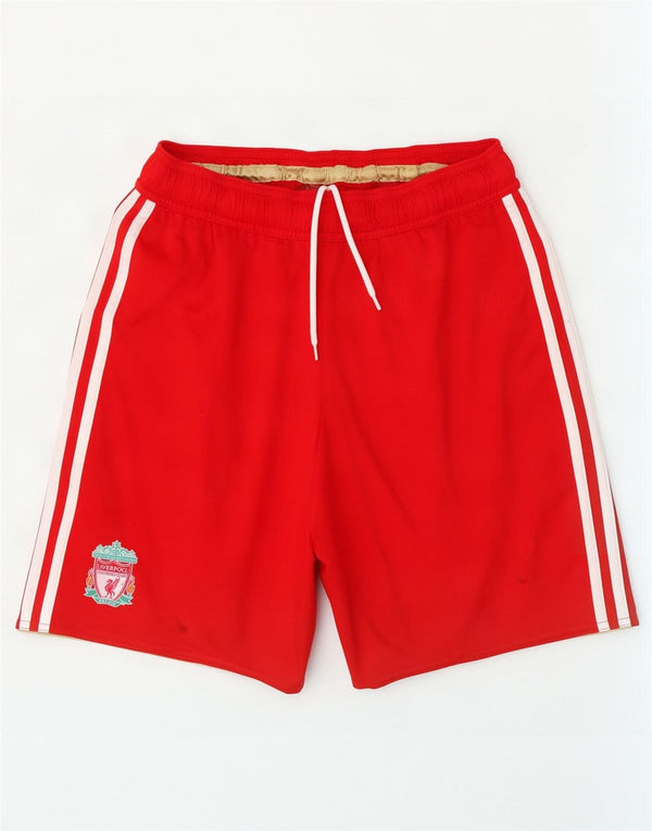 Adidas Mens Liverpool Sport Shorts Small Red Polyester