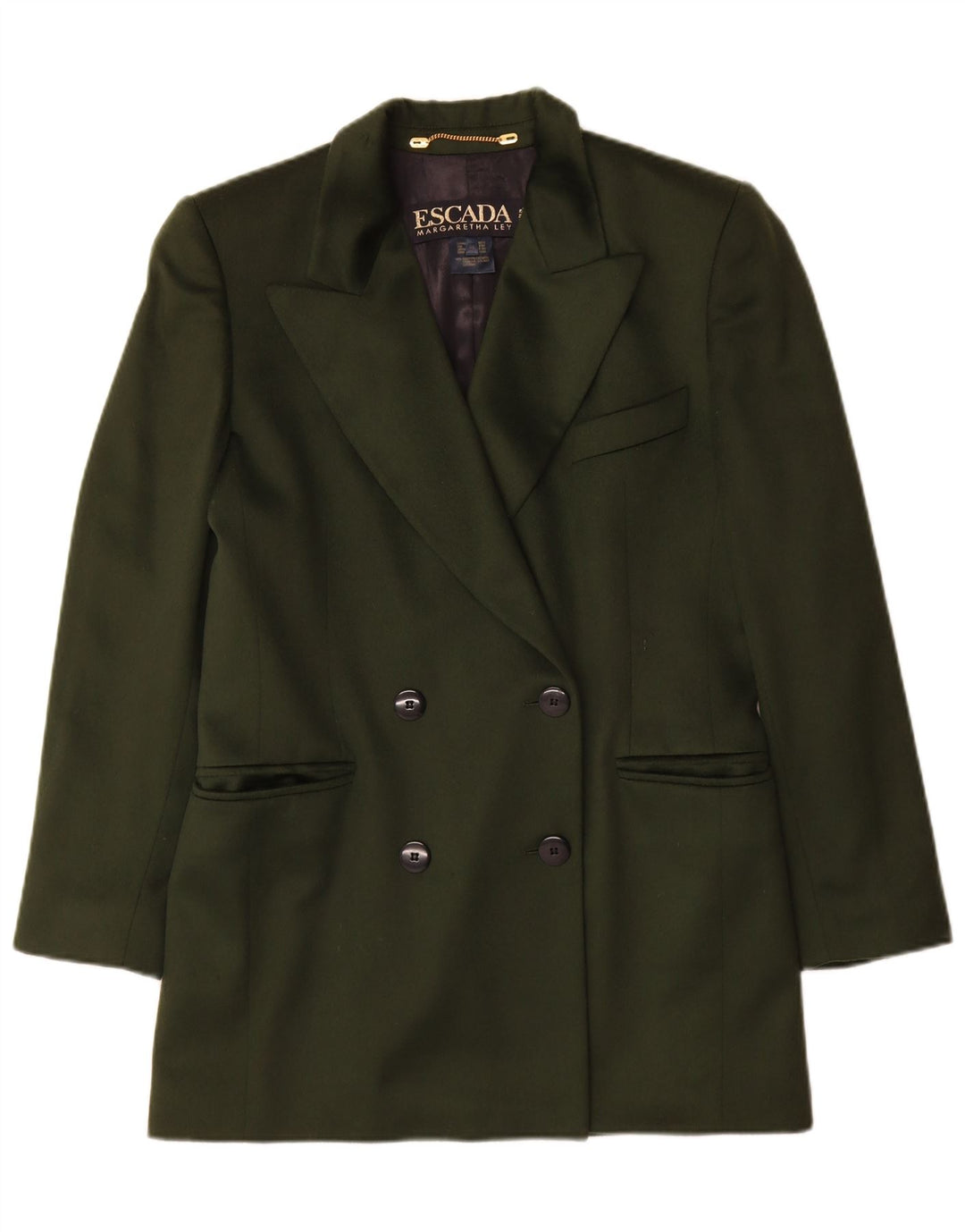 Escada Womens Margaretha Ley Blazer Jacket EU 38 Medium Green