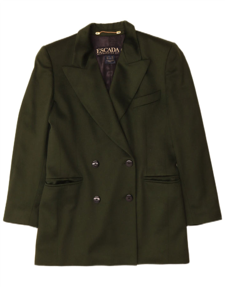 Escada Womens Margaretha Ley Blazer Jacket EU 38 Medium Green
