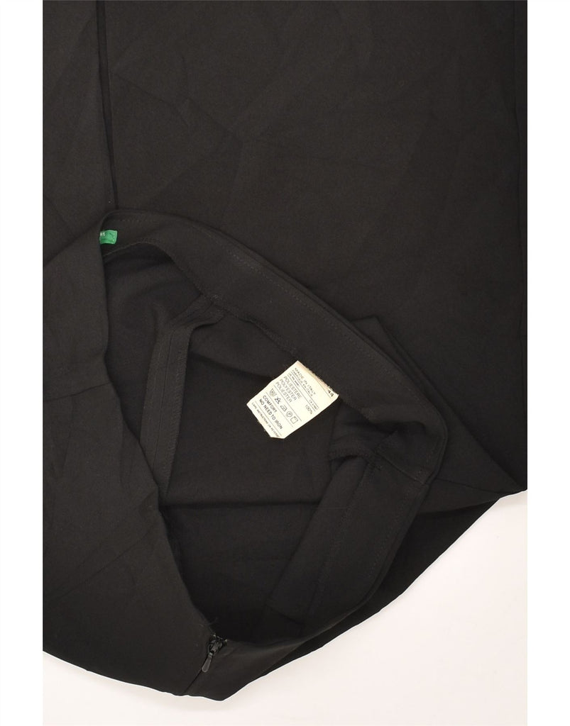 BENETTON Womens Straight Skirt IT 44 Medium W30 Black Polyester | Vintage Benetton | Thrift | Second-Hand Benetton | Used Clothing | Messina Hembry 