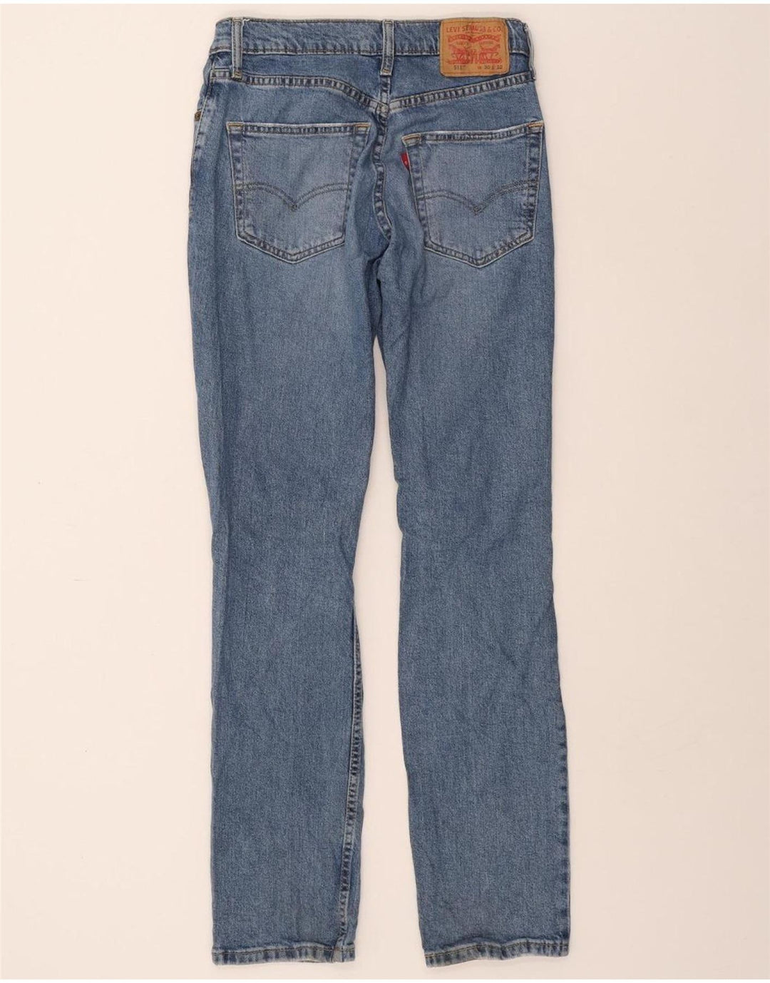 LEVI'S Mens 511 Distressed Slim Jeans W30 L32 Blue Cotton Vintage Levi's and Second-Hand Levi's from Messina Hembry 
