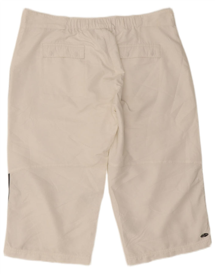 Adidas Womens Bermuda Shorts UK 18 XL W34  White Polyester