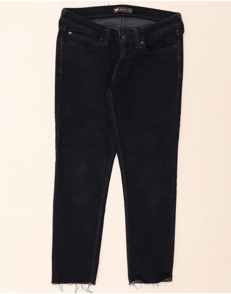 LEVI'S Womens Demi Curve Crop Skinny Jeans US 11 Large W30 L26 Navy Blue Vintage Levi's and Second-Hand Levi's from Messina Hembry 
