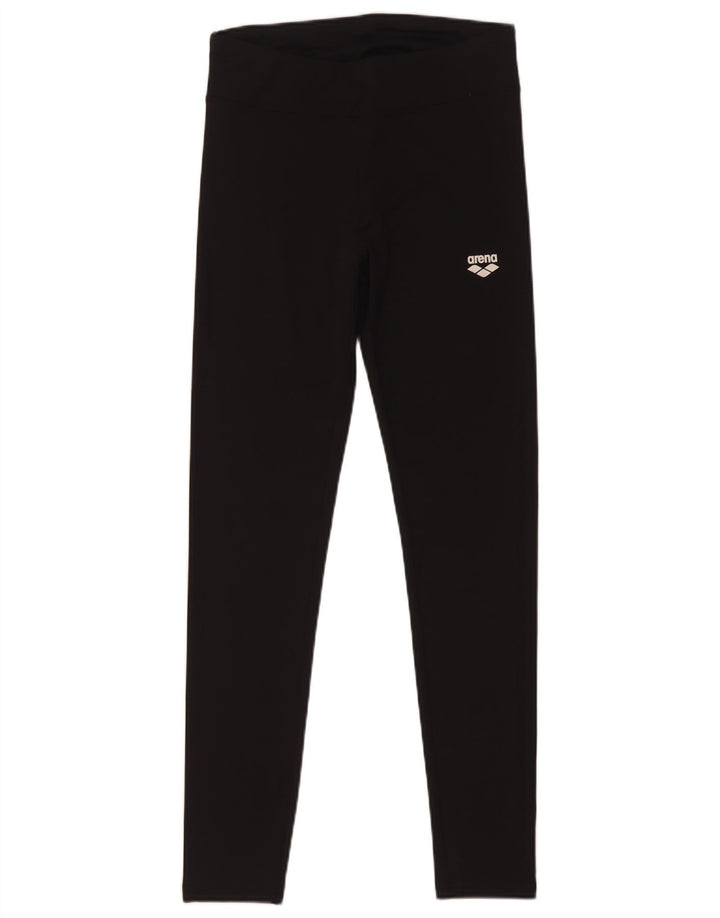 Arena Womens Leggings UK 14 Medium Black Polyester