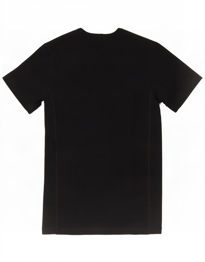 Puma Mens T-Shirt Top Medium Black Cotton