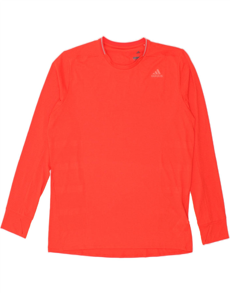 ADIDAS Mens Top Long Sleeve Large Red Polyester | Vintage Adidas | Thrift | Second-Hand Adidas | Used Clothing | Messina Hembry 