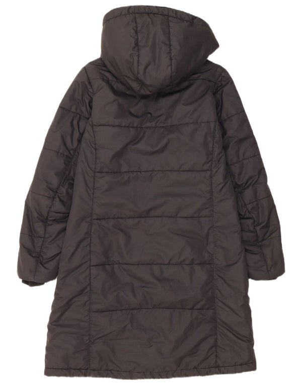 Jack Wolfskin Womens Hooded Padded Coat UK 10 Small Black Polyester