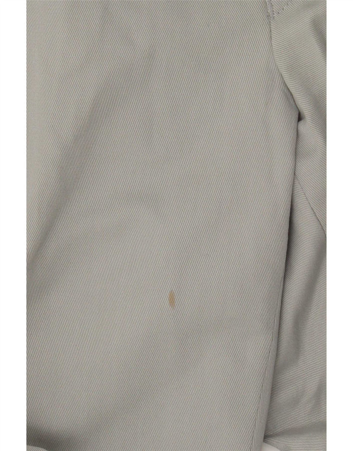 Marks & Spencer Mens Straight Chino Trousers W38 L29 Grey Polyester