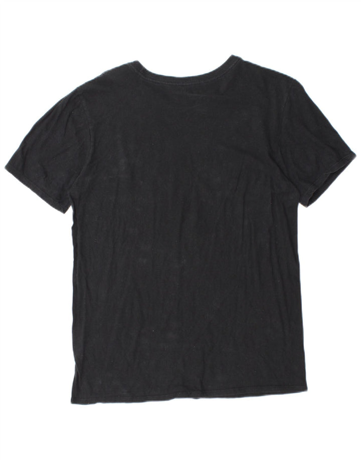 NIKE Mens Athletic Cut Graphic T-Shirt Top Small Black Cotton
