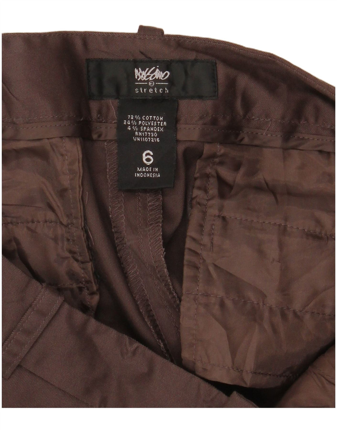 Mossimo Womens Stretch Bermuda Shorts W32 Large Brown Cotton