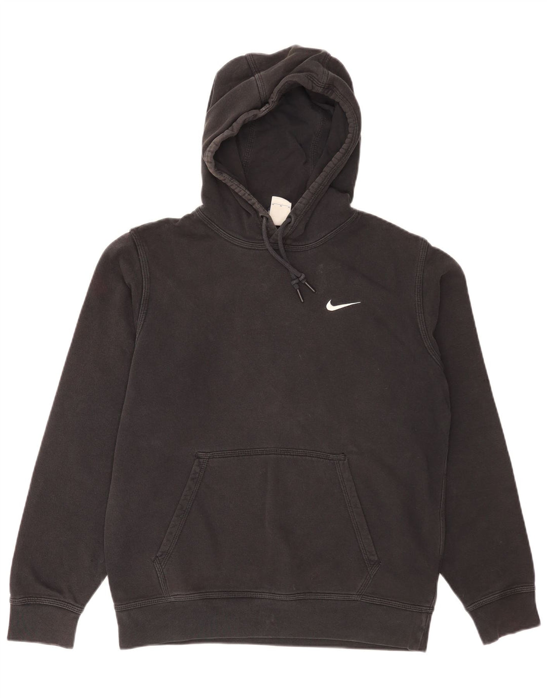 Nike Mens Hoodie Jumper Medium Black Cotton