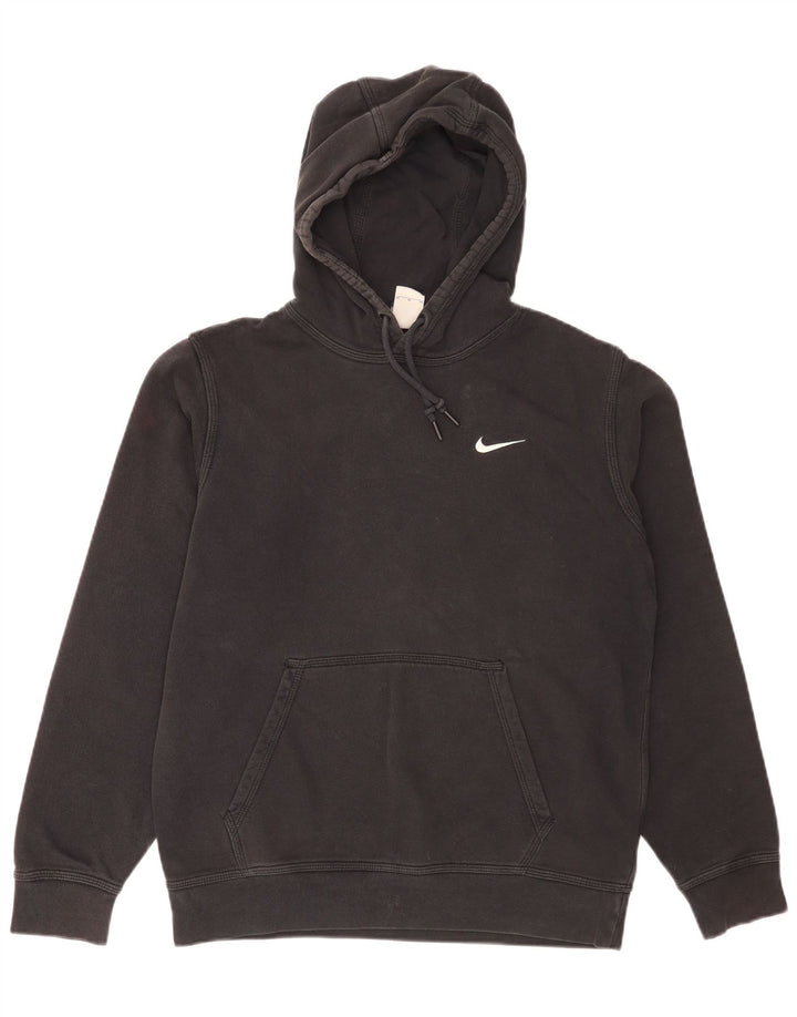 Nike Mens Hoodie Jumper Medium Black Cotton
