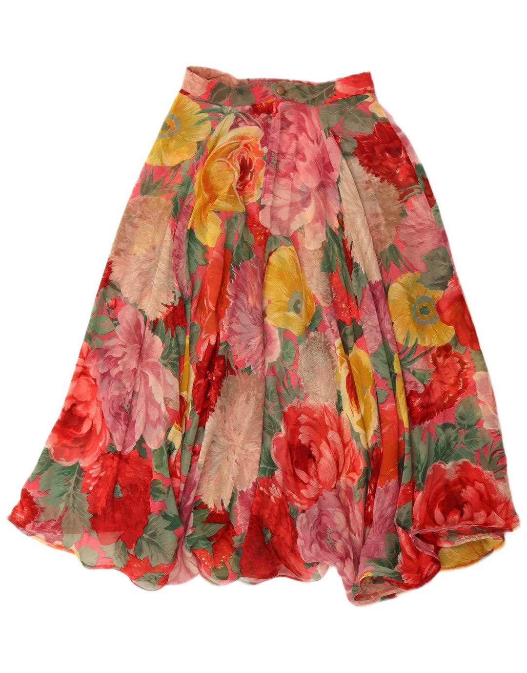 Vintage Womens 2 Piece Skirt Set IT 42 Medium W26 Multicoloured Floral