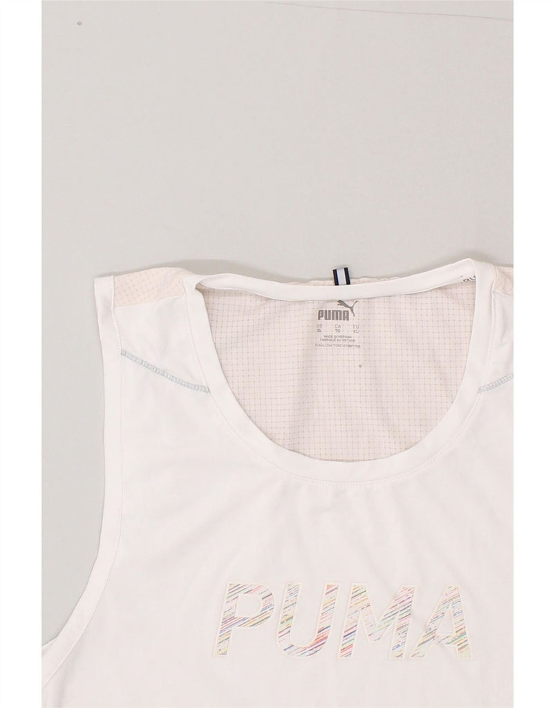 PUMA Mens Graphic Vest Top XL Pink Vintage Puma and Second-Hand Puma from Messina Hembry 