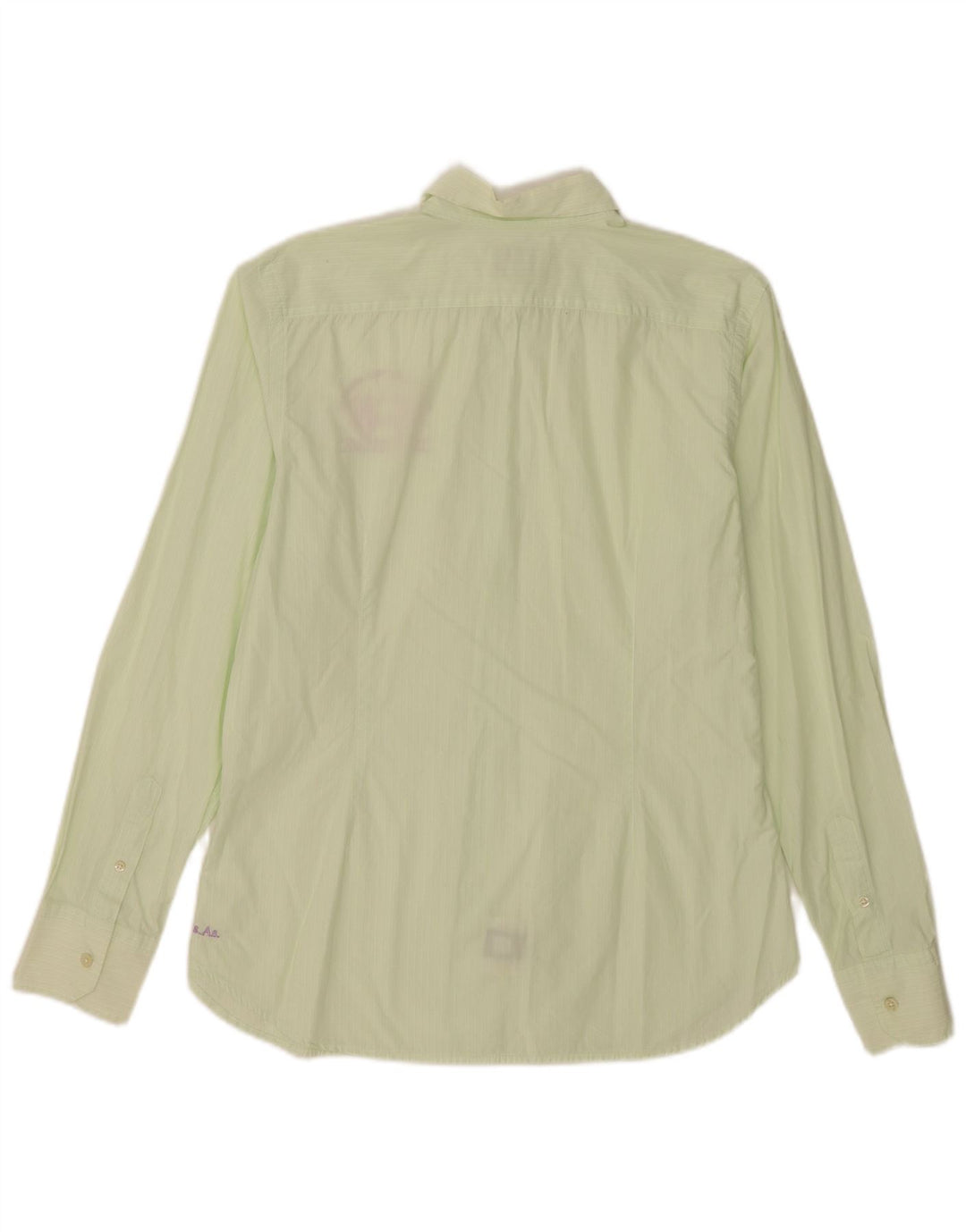 La Martina Mens Shirt Large Green Cotton