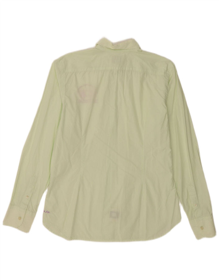 La Martina Mens Shirt Large Green Cotton