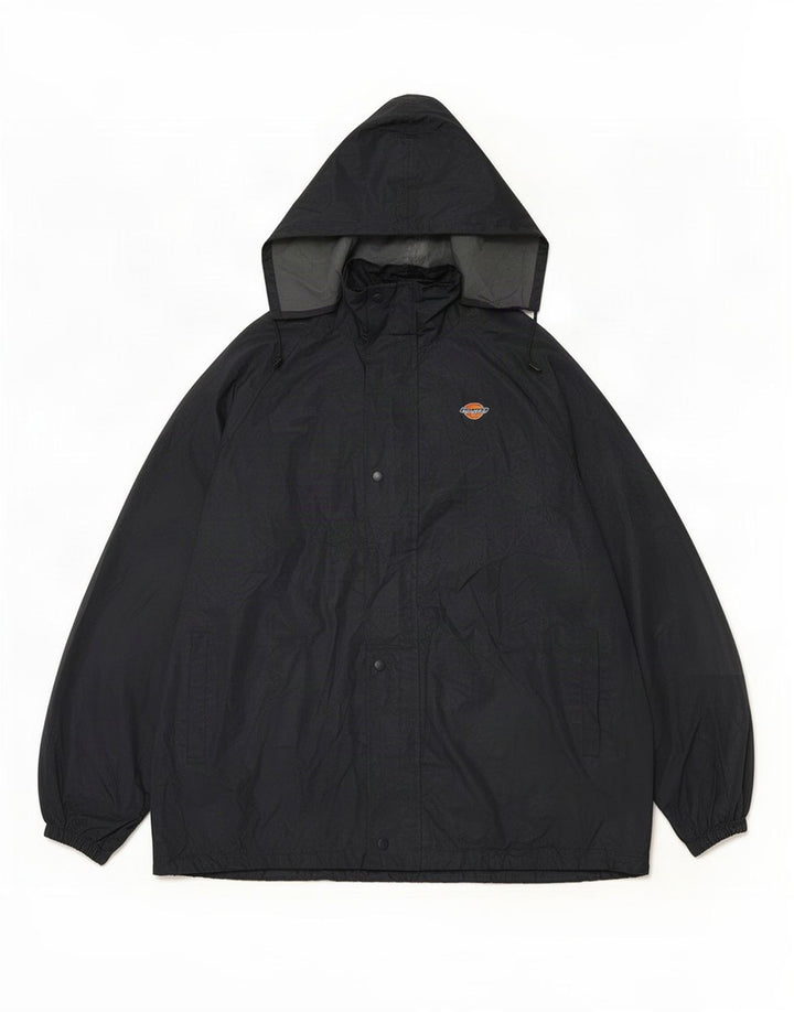 Dickies Mens Hooded Rain Jacket UK 40 Large Navy Blue Polyester