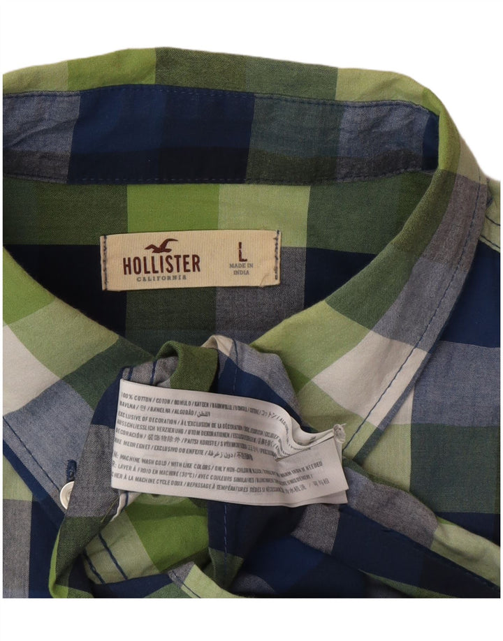 Hollister Mens Shirt Large Multicoloured Check Cotton