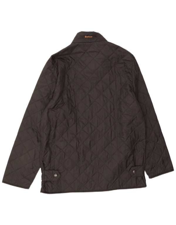 Barbour Mens Quilted Jacket UK 38 Medium Black Polyamide
