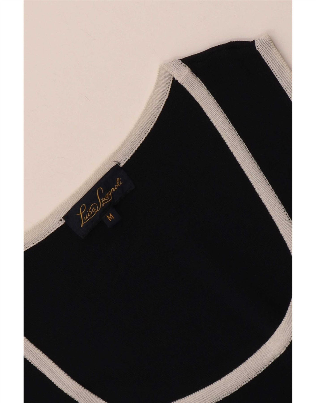 Luisa Spagnoli Womens Sleeveless Shift Dress UK 12 Medium Navy Blue