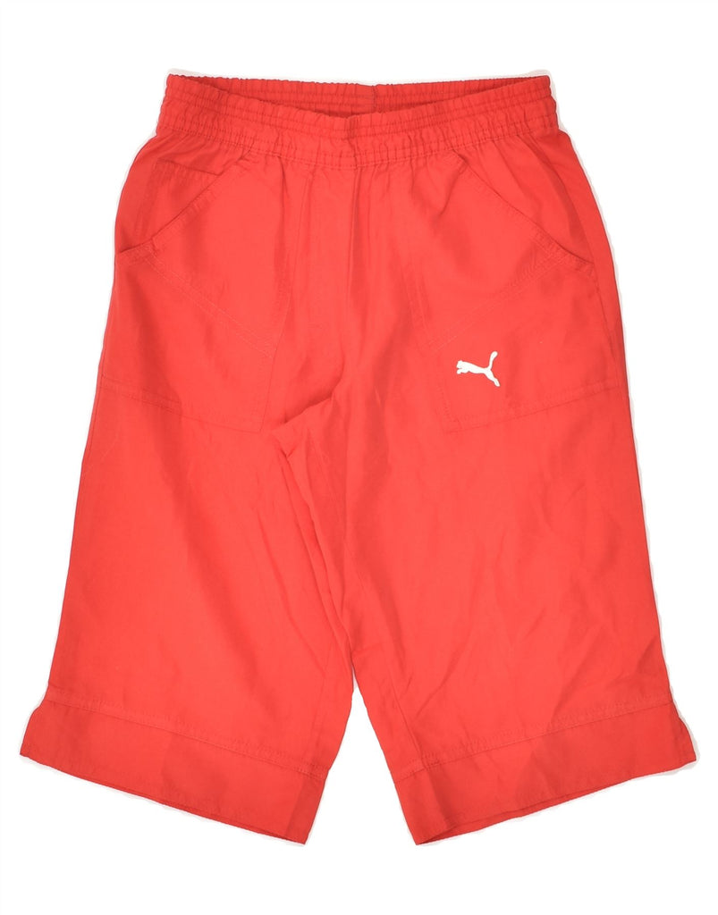 PUMA Boys Sport Shorts 7-8 Years Red Polyester | Vintage Puma | Thrift | Second-Hand Puma | Used Clothing | Messina Hembry 