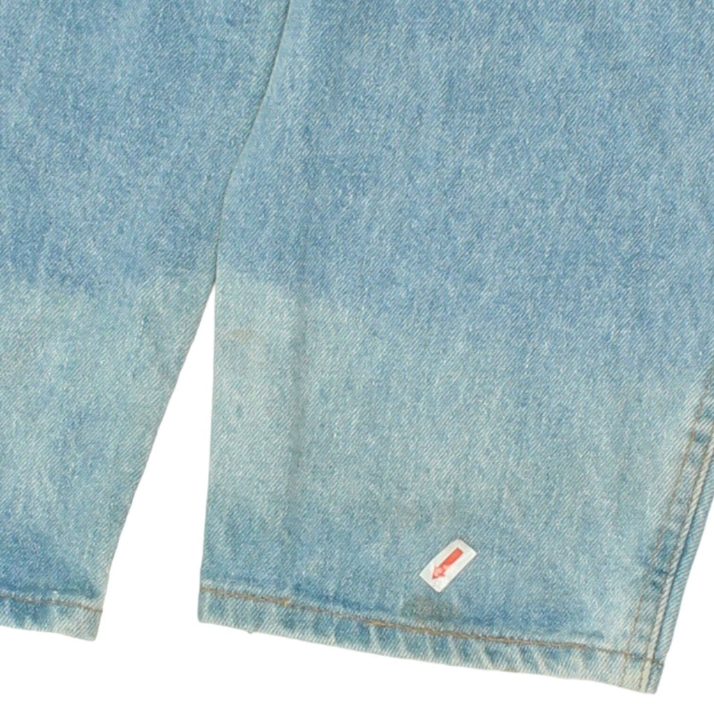 Benetton Womens Blue Wide Leg Tapered Jeans | Vintage High End Designer Denim | Vintage Messina Hembry | Thrift | Second-Hand Messina Hembry | Used Clothing | Messina Hembry 