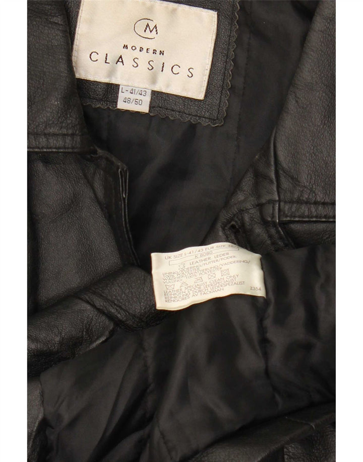 Modern Classics Mens Loose Fit 4 Button Blazer Jacket IT 48/50 Medium Black