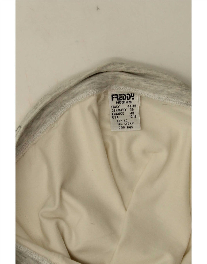 Freddy Womens Graphic Tracksuit Trousers UK 12 Medium White Colourblock