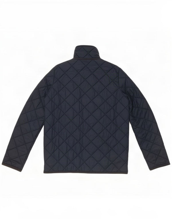 Benetton Boys Quilted Jacket 5-6 Years Navy Blue