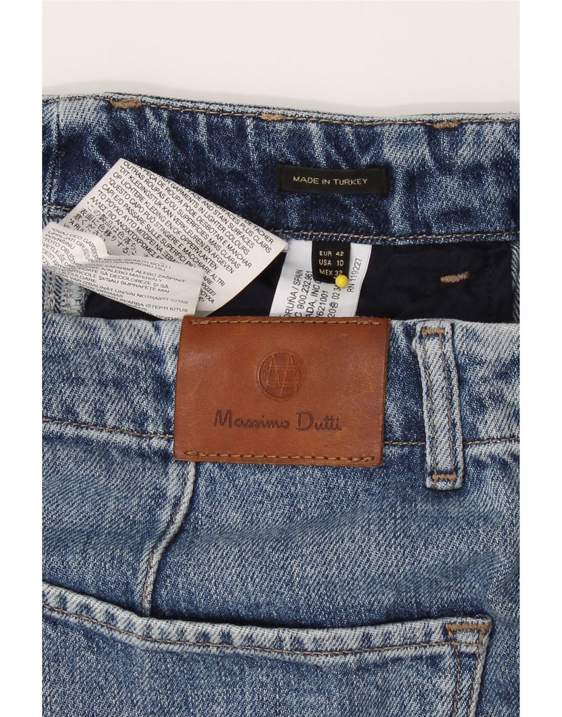 MASSIMO DUTTI Womens Straight Jeans EU 42 Large W32 L30 Blue Cotton Vintage Massimo Dutti and Second-Hand Massimo Dutti from Messina Hembry 