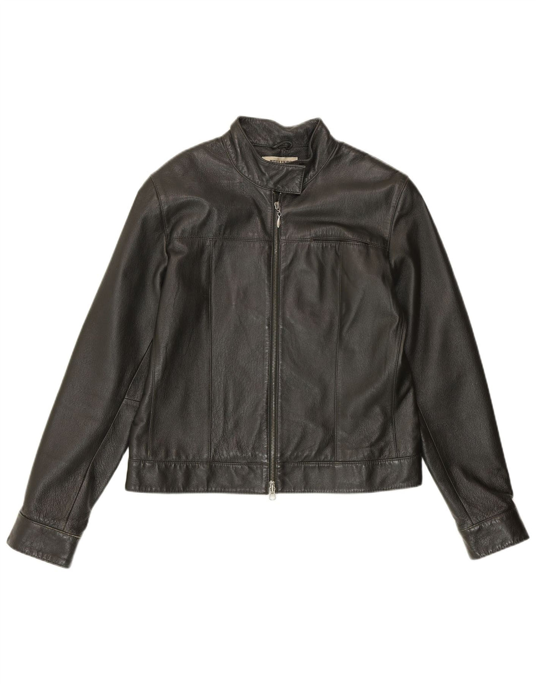 HELLINE Womens Leather Jacket UK 14 Medium  Green Leather