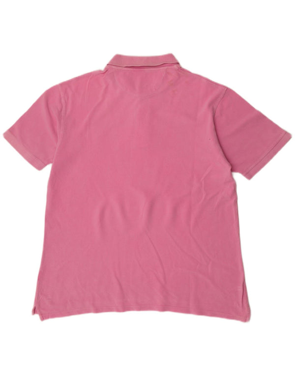 Best Company Mens Polo Shirt 2XL Pink Cotton