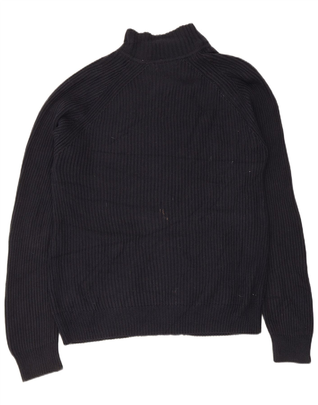 Calvin Klein Mens Full Zip Cardigan Sweater Medium Navy Blue Cotton