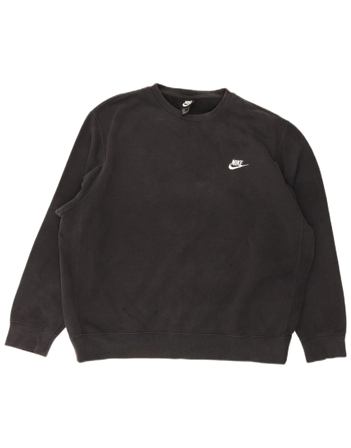Nike Mens Sweatshirt Jumper XL Black Cotton