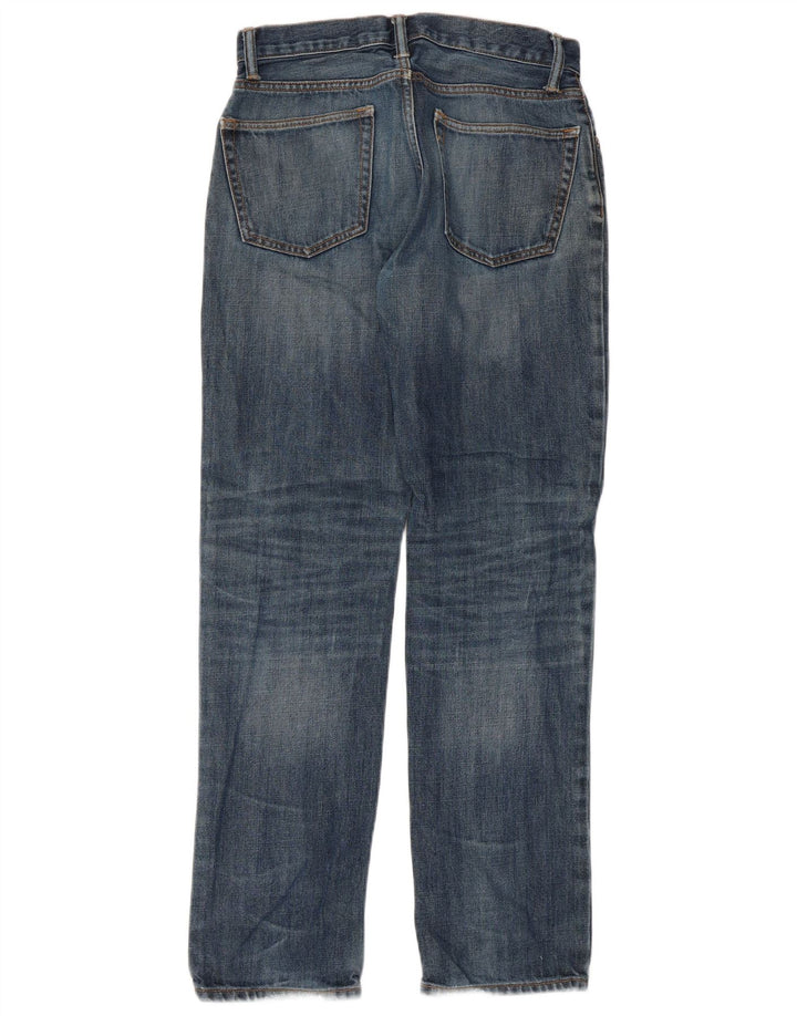 Gap Womens Distressed Straight Jeans  W28 L32 Blue Cotton