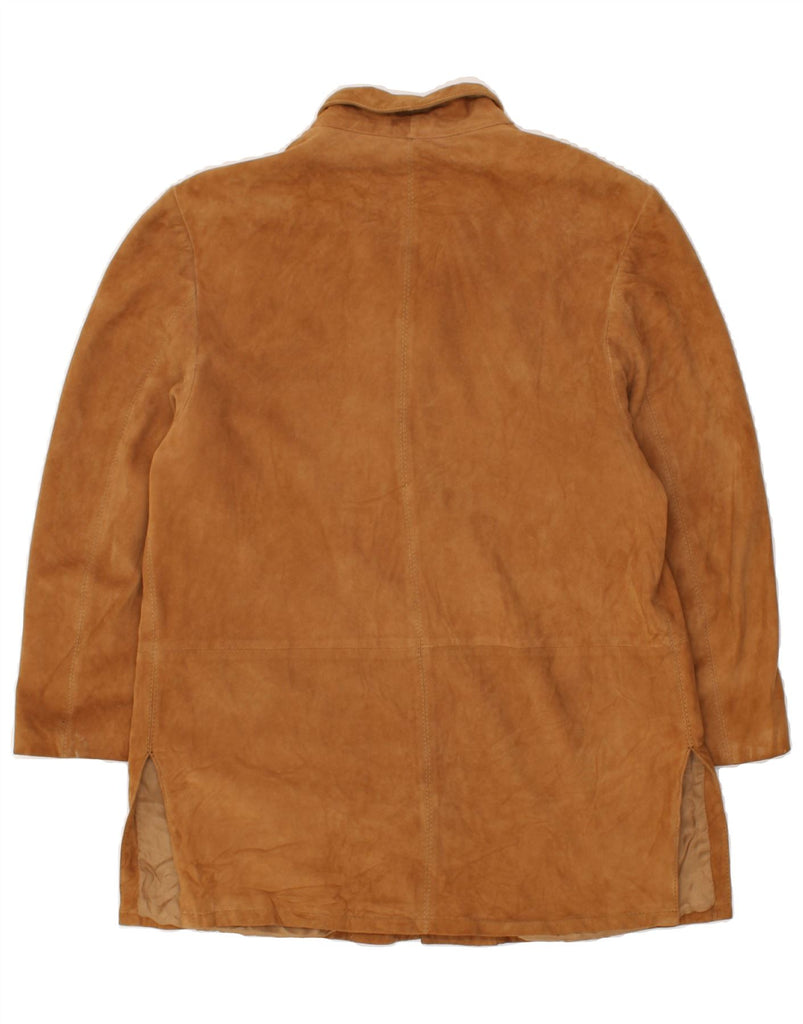 VINTAGE Womens Suede Jacket IT 42 Medium Brown Leather | Vintage Vintage | Thrift | Second-Hand Vintage | Used Clothing | Messina Hembry 