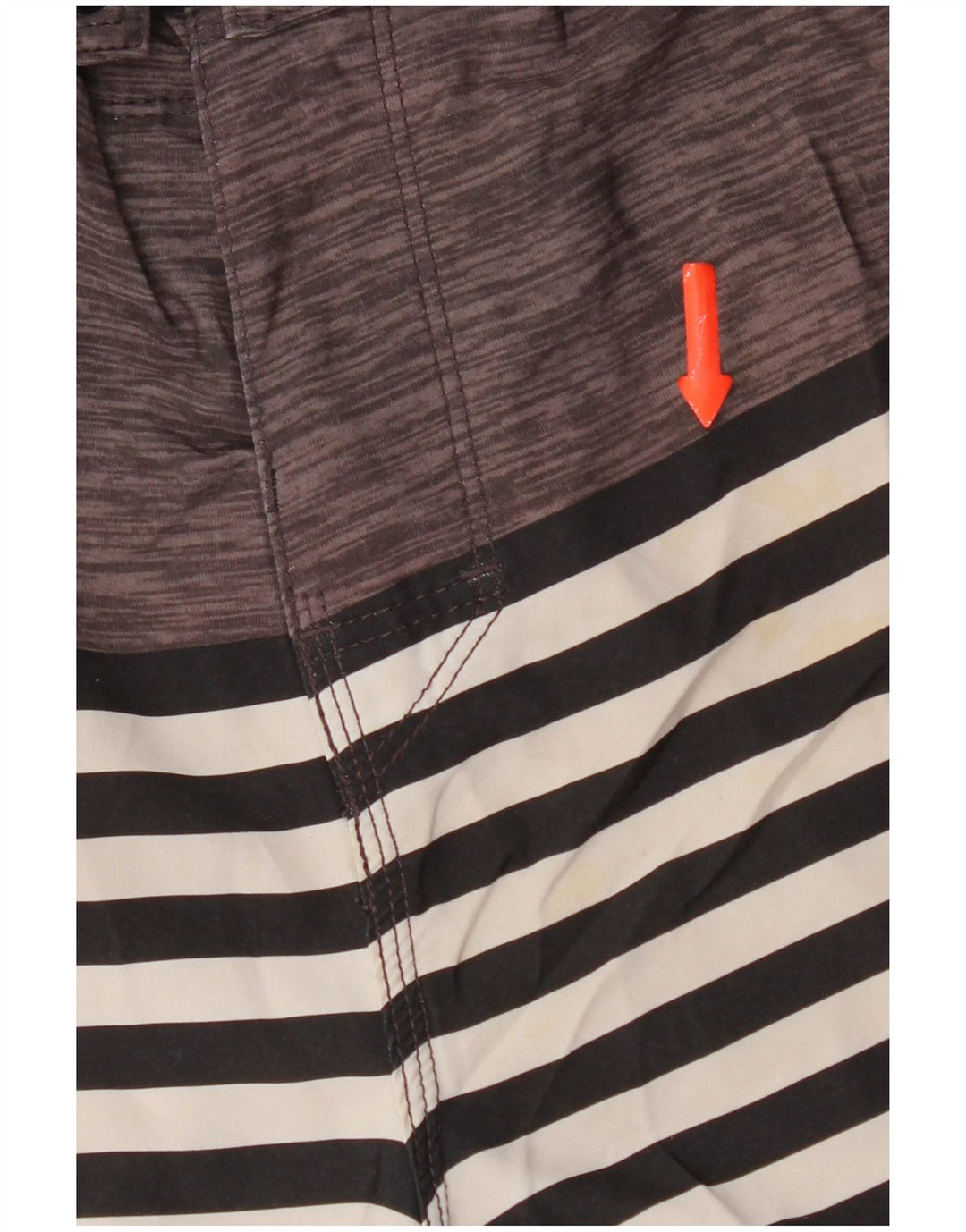Rip Curl Mens Mirage Swimming Shorts Medium  Grey Striped Polyester