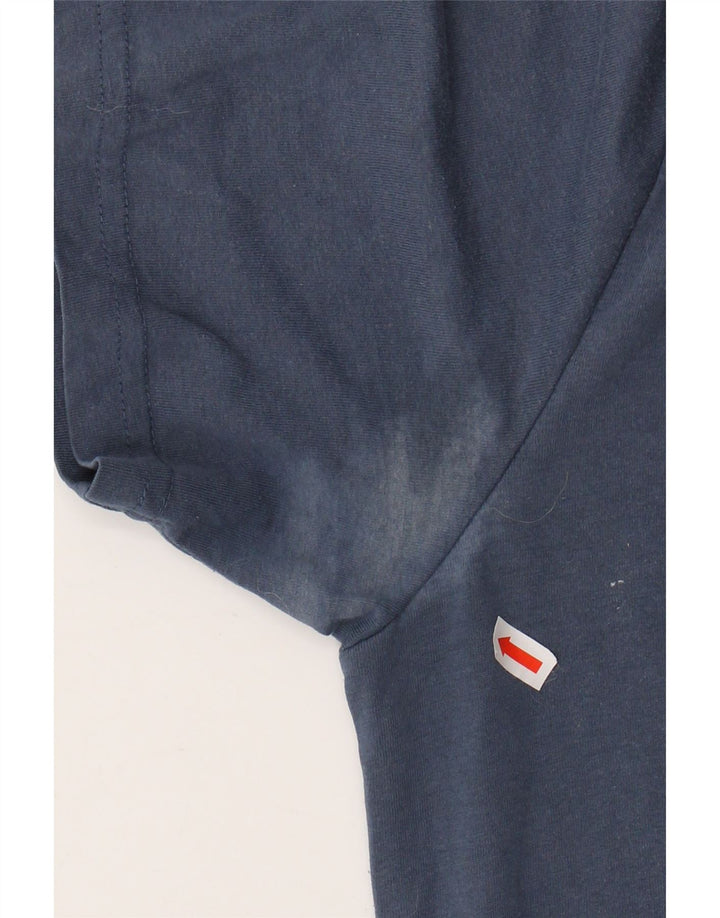 PENGUIN Mens Graphic T-Shirt Top Large Navy Blue Cotton