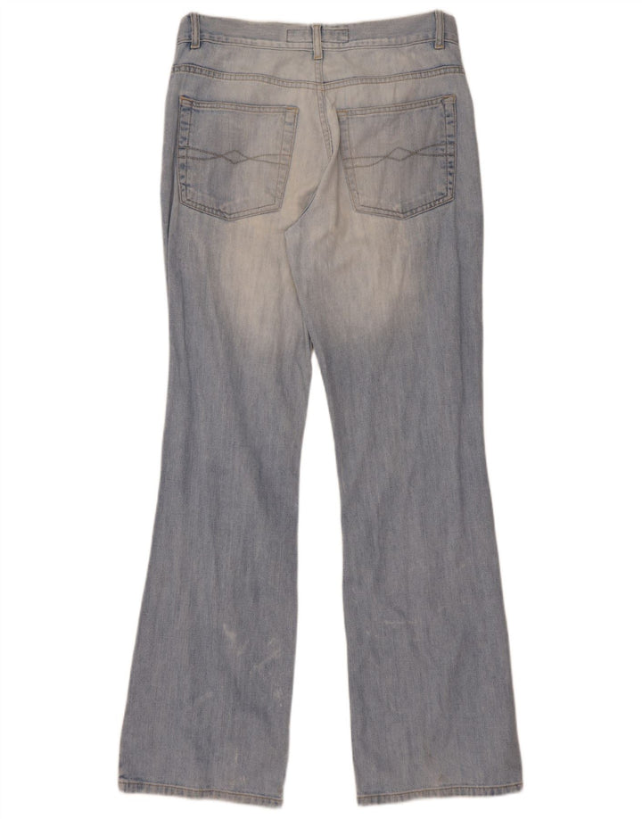 Fishbone Mens Bootcut Jeans W33 L34 Blue Cotton