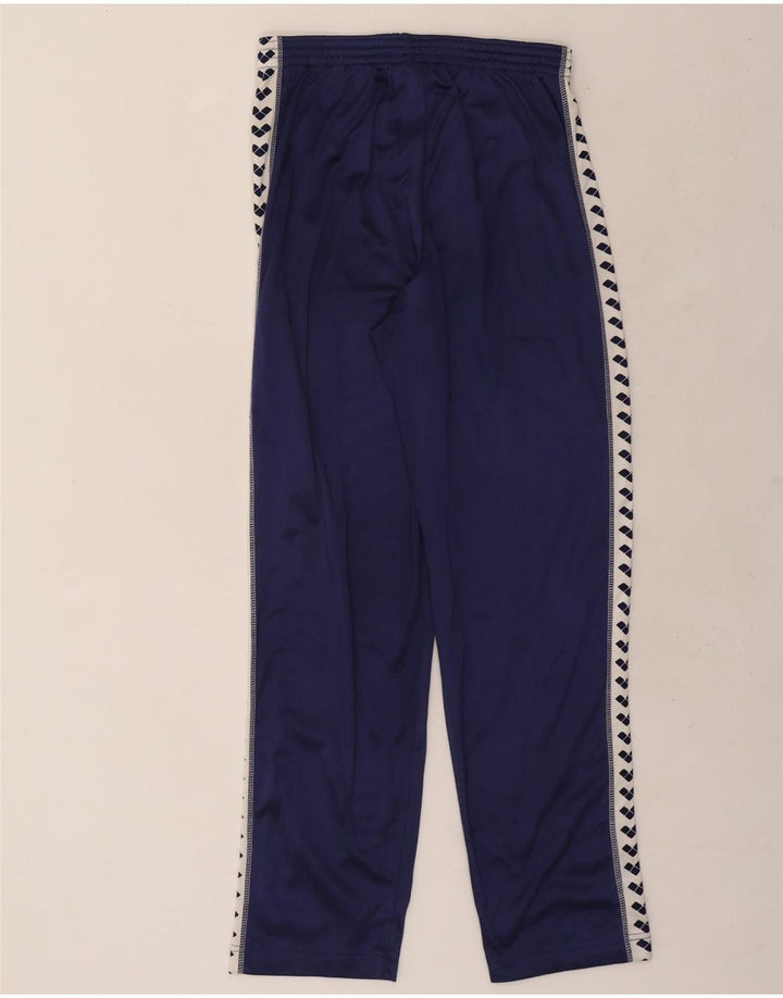 ARENA Mens Graphic Tracksuit Trousers Large  Navy Blue Colourblock