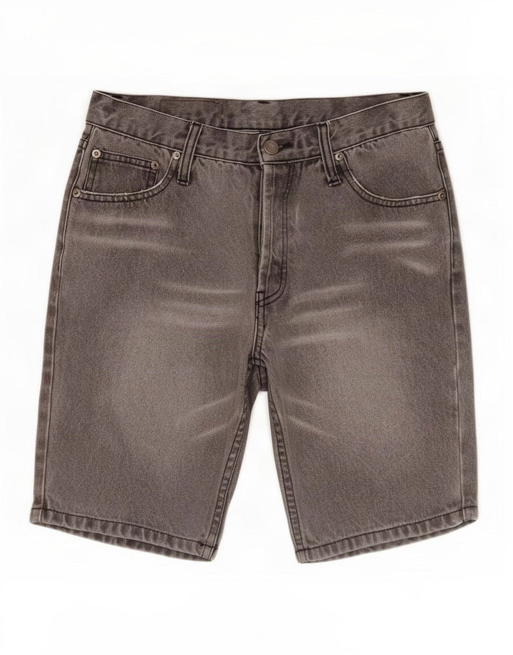 Cheap Monday Mens Denim Shorts Medium W30 Grey Cotton