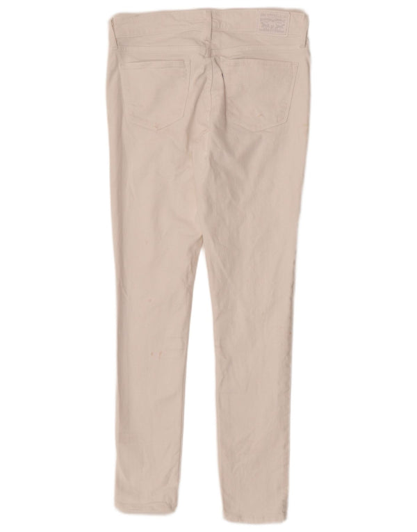 Levi's Womens 711 Skinny Jeans W28 L30 White Cotton