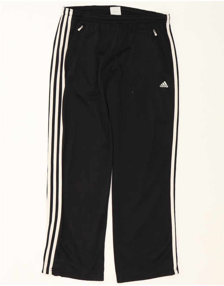 Adidas Mens Tracksuit Trousers UK 40/42 Medium Black Polyester