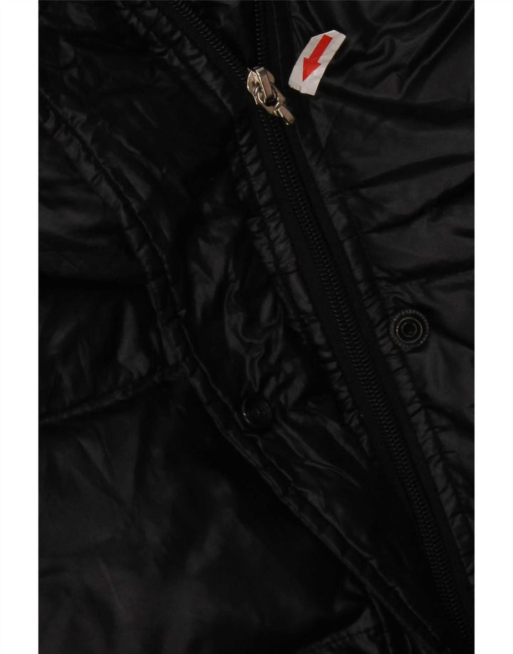 Asics Womens Padded Coat UK 14 Medium Black Nylon