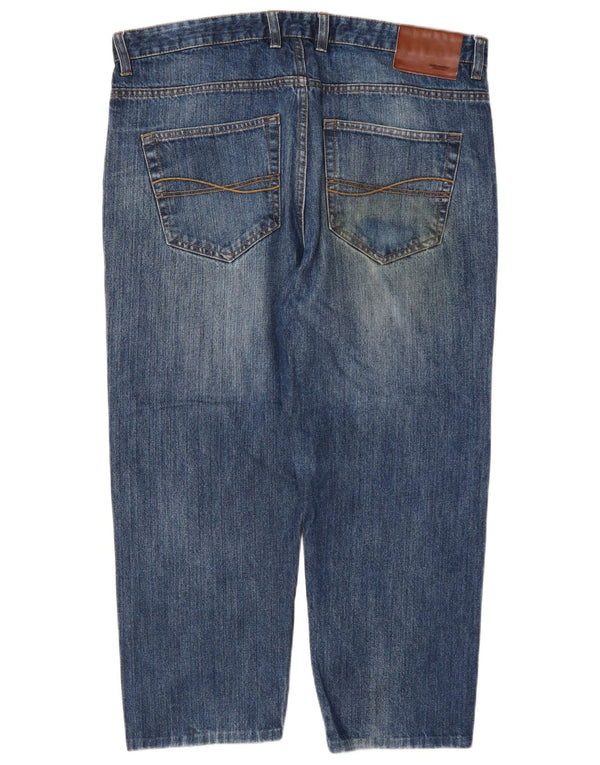 James Pringle Mens Cropped Jeans W36 L26 Blue Cotton