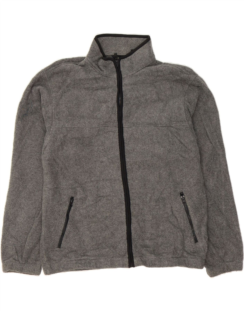EDDIE BAUER Mens Fleece Jacket UK 40 Large Grey Polyester Vintage Eddie Bauer and Second-Hand Eddie Bauer from Messina Hembry 