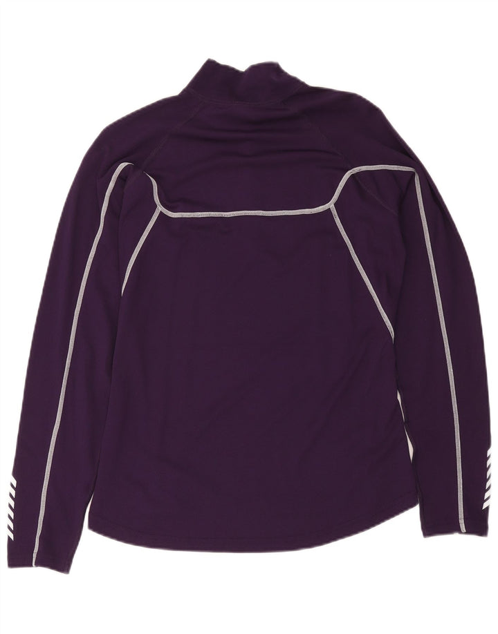 Helly Hansen Womens Zip Neck Pullover Tracksuit Top UK 18 XL Purple